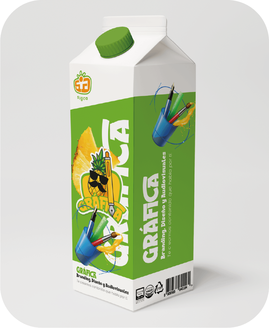 Diseño de empaque y branding conceptual para servicio de línea gráfica por SIGCA